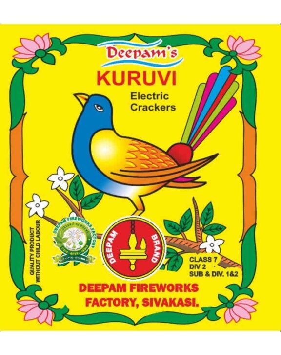 Enjoy the classic festive excitement with 2¾” Kuruvi Crackers, delivering a sharp crackling sound and bright celebration moments. Ideal for traditional festival fun and family gatherings.